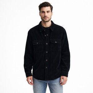 Abercrombie & Fitch Corduroy Shirt Jacket Quilted Lined Shacket